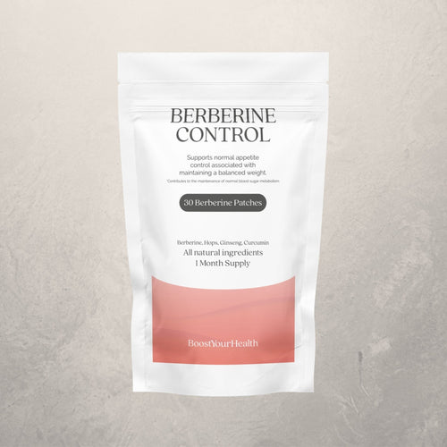 Boost Your Health Berberine Control transdermal patch pack, 30 patches for metabolism support