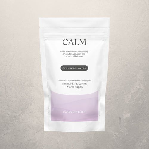 Boost Your Health Calm transdermal patch pack, 30 patches for emotional balance and stress support