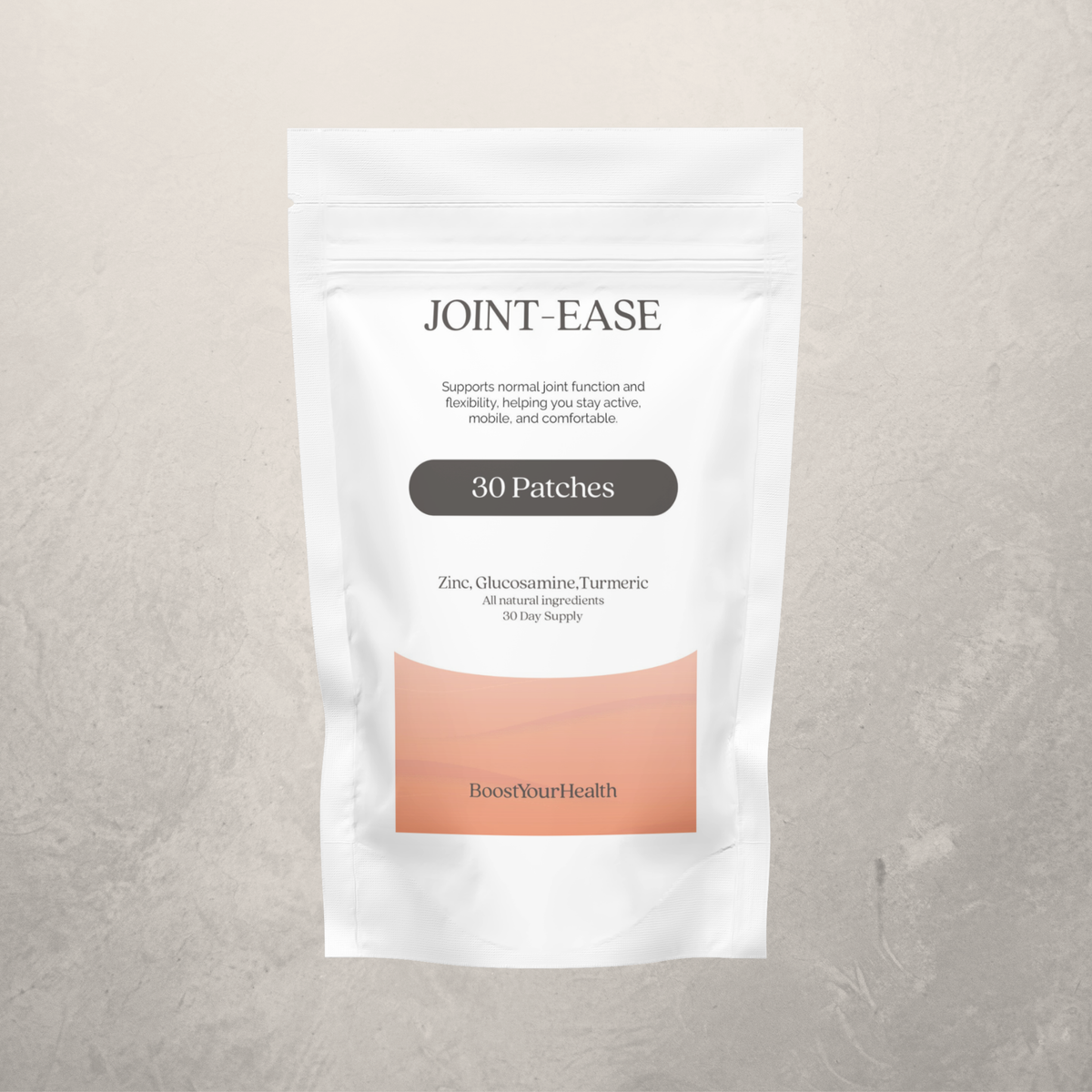 Boost Your Health Joint Ease transdermal patch pack, 30 patches for joint comfort and mobility