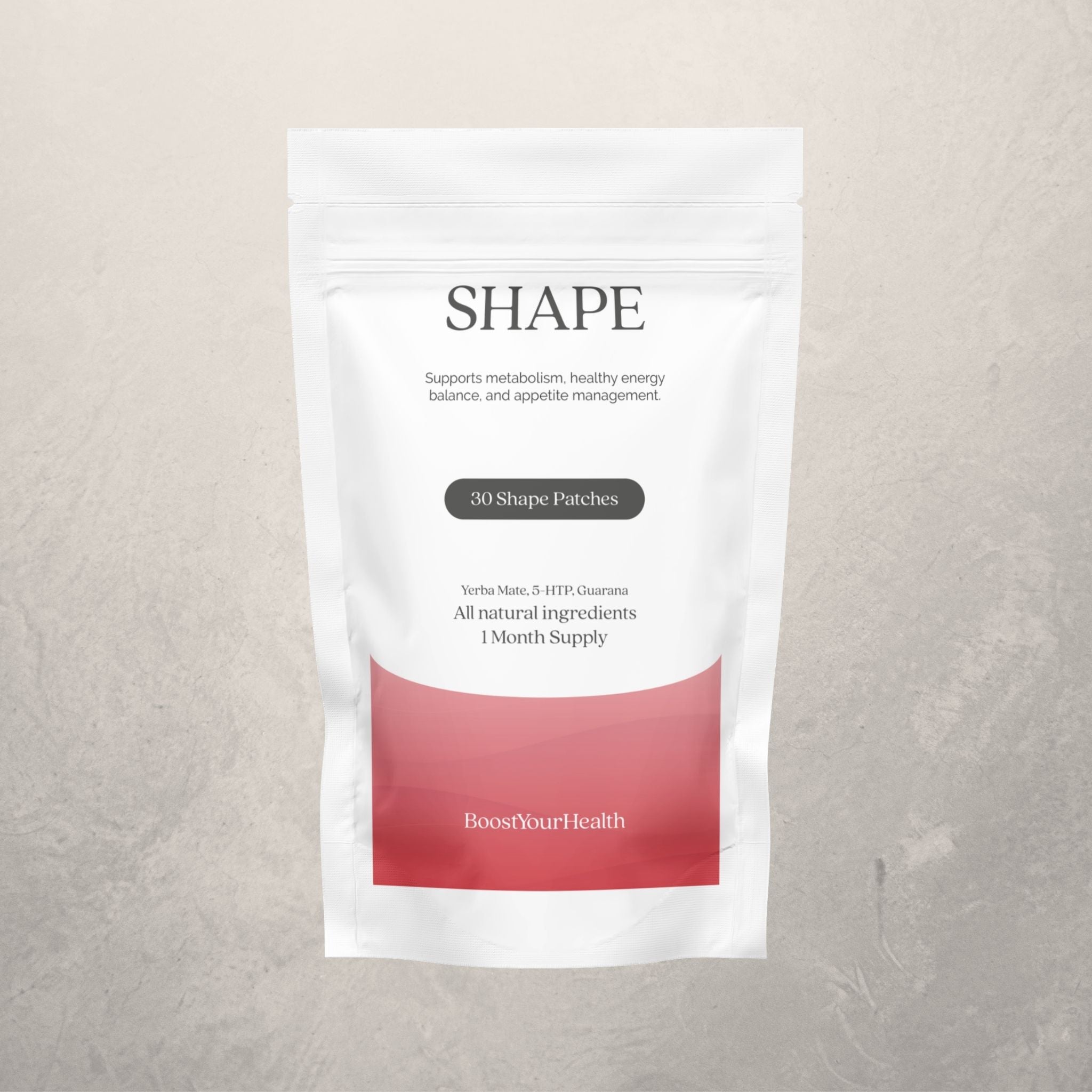 Boost Your Health Shape transdermal patch pack, 30 patches for appetite balance