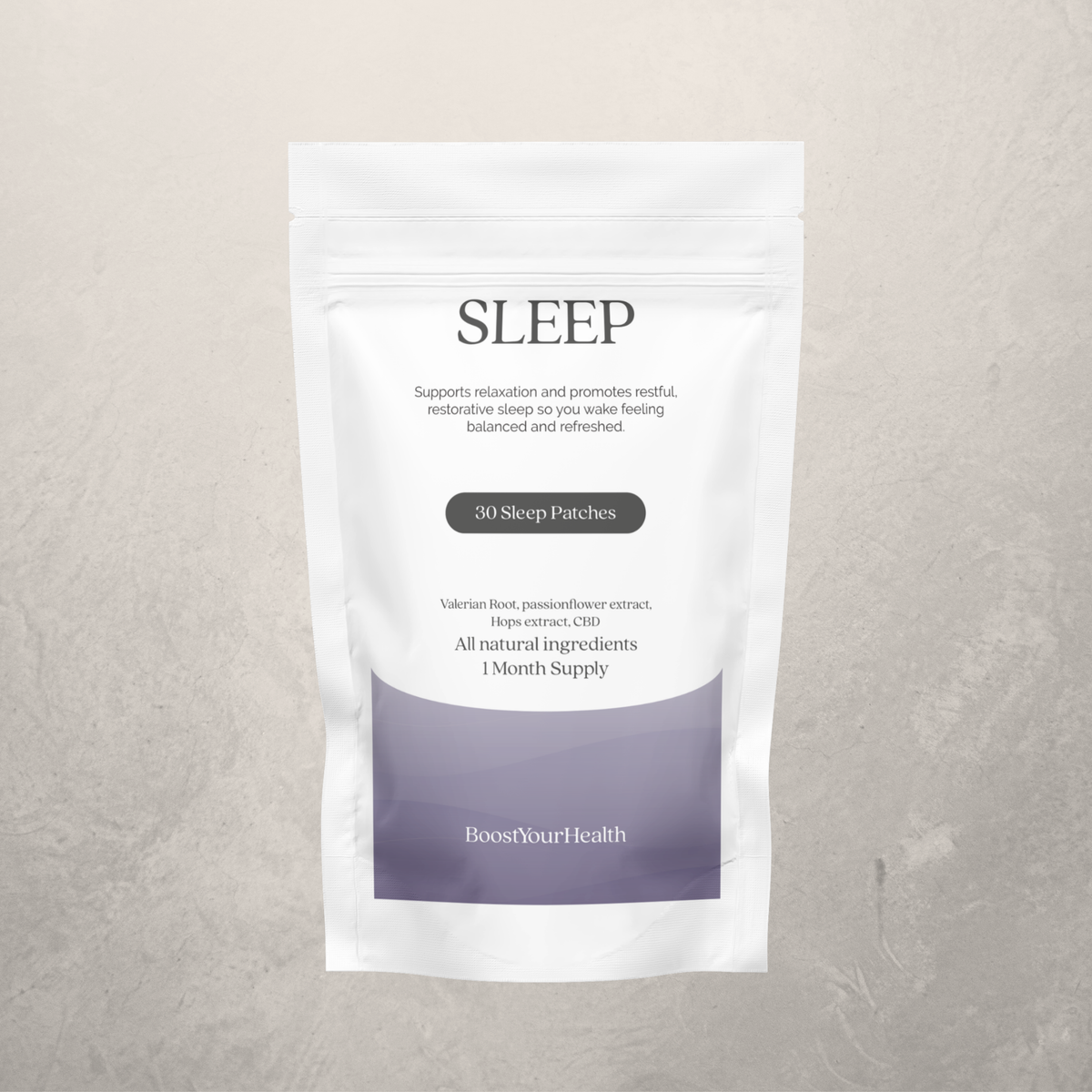 Boost Your Health Sleep CBD transdermal patch pack, 30 patches for restful sleep