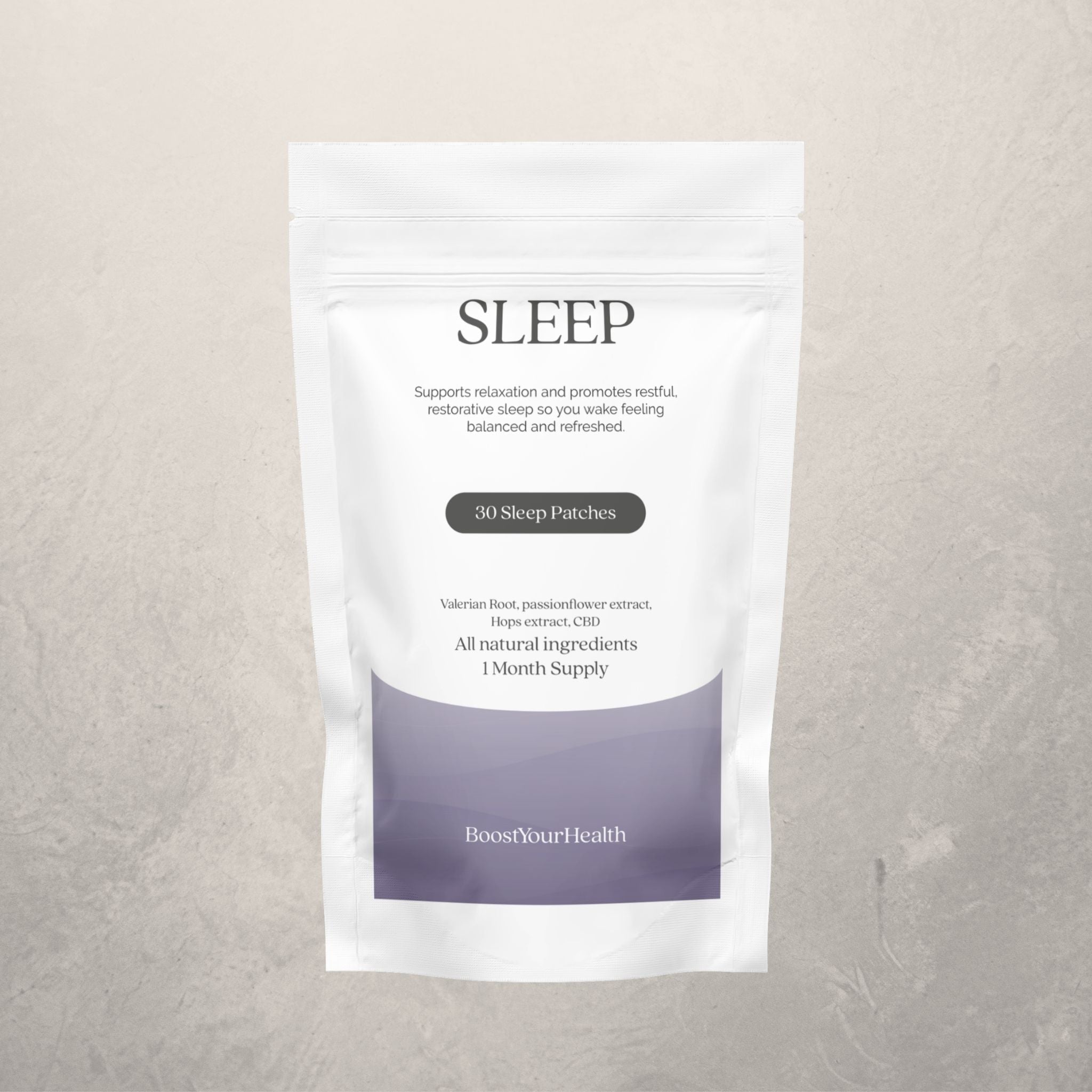 Boost Your Health Sleep transdermal patch pack, 30 patches for restful sleep